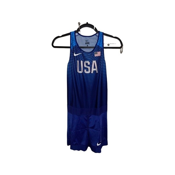Nike | Shirts | Nike Pro Elite Blue Team Usa Track Field